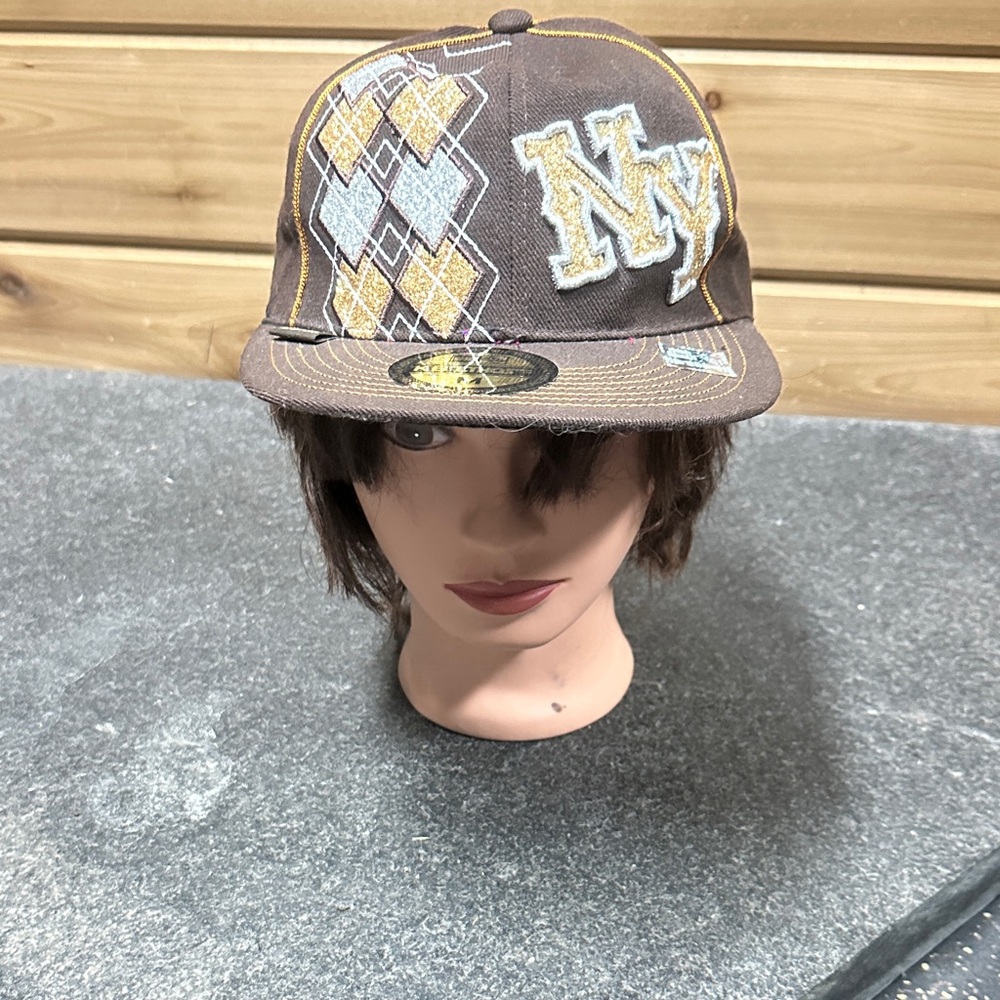 New KBETHOS Brown Cap with Argyle and NY Logo
